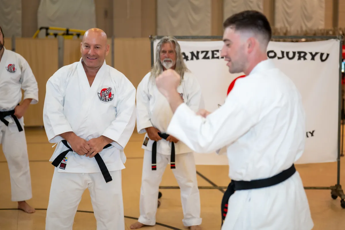 Shihan Donny Sheinwald, 6th-degree black belt and head instructor at Kanzen Karate School